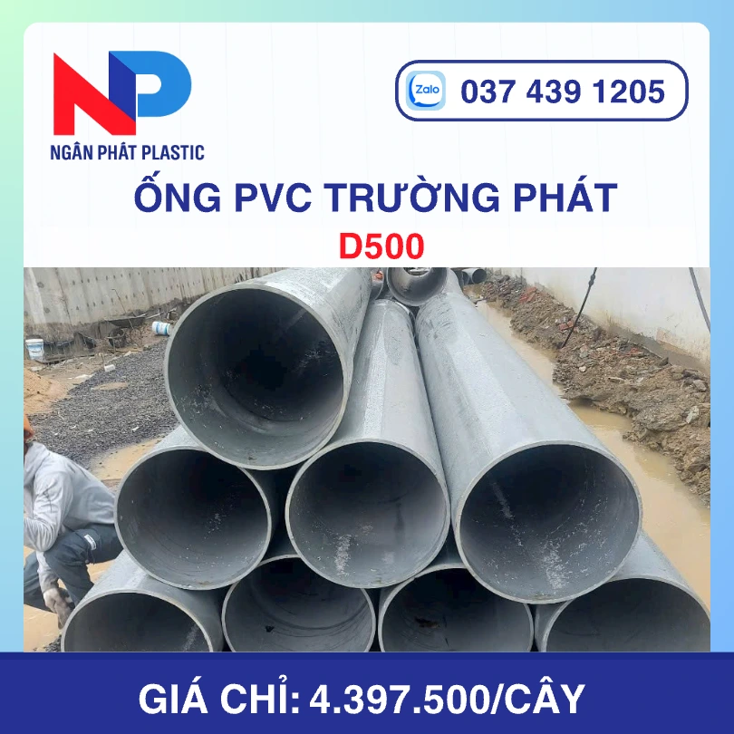 Ống Nhựa uPVC D500 Trường Phát